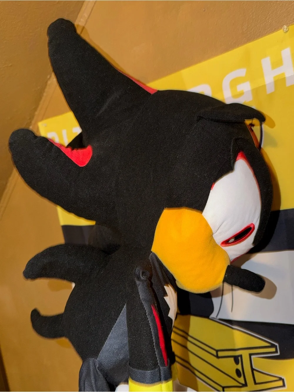 Sega Toy Factory Shadow The Hedgehog 2024 21” Plush Large Good Condition Souv